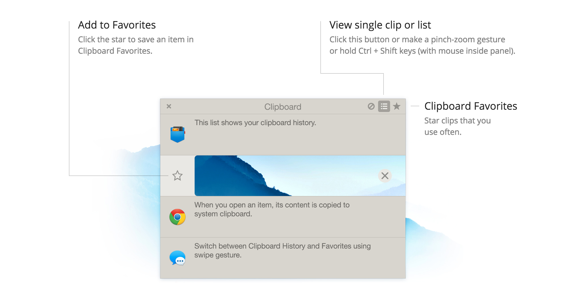 Clipboard on Mac is now easy accessible with the copy and paste History.