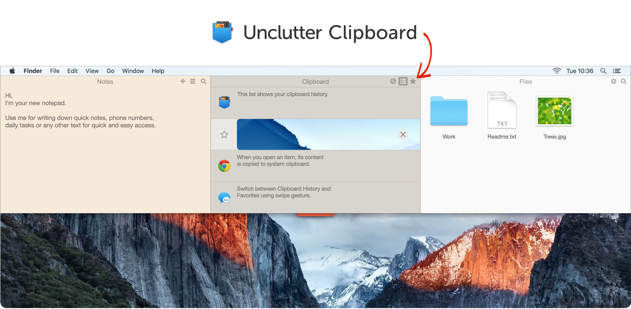 Unclutter Clipboard - Clipboard Manager with History and Favorites for Mac