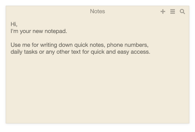 Unclutter Notes for Mac - quick note taking. Like sticky notes.