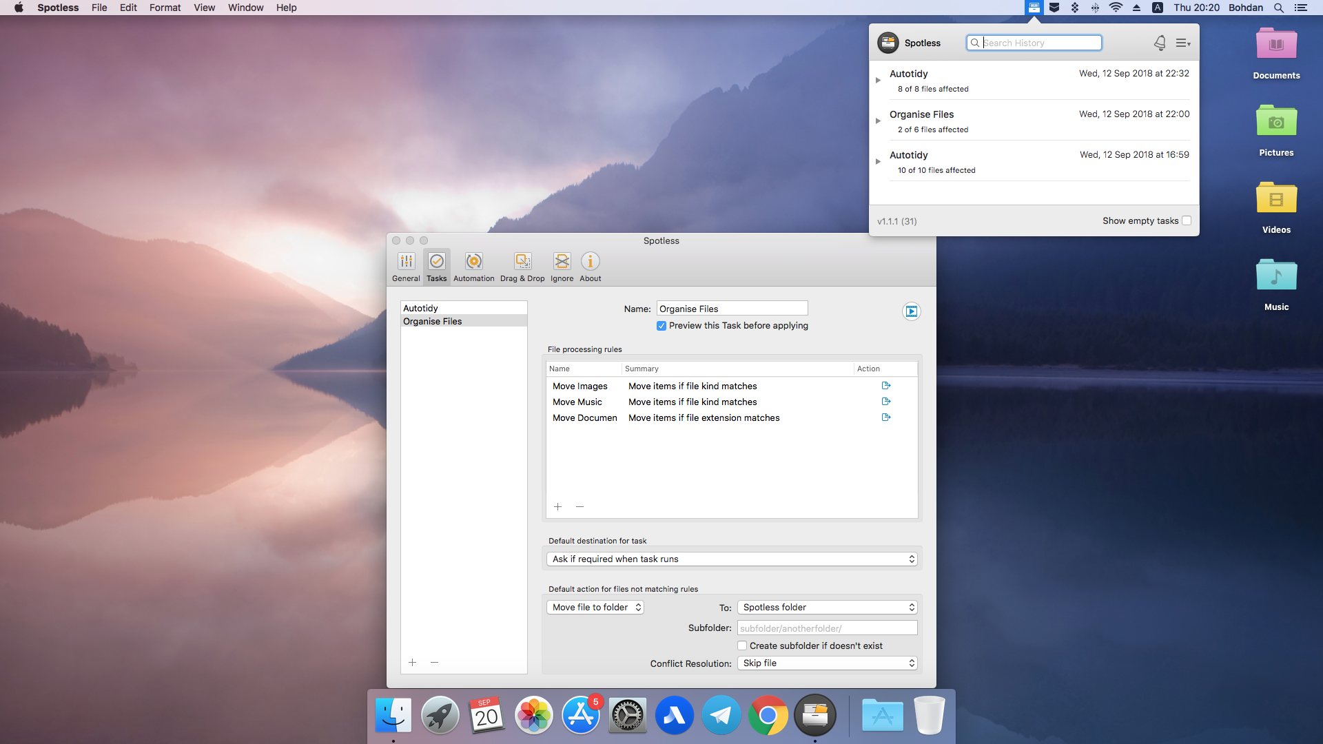 how to organize mac desktop icons