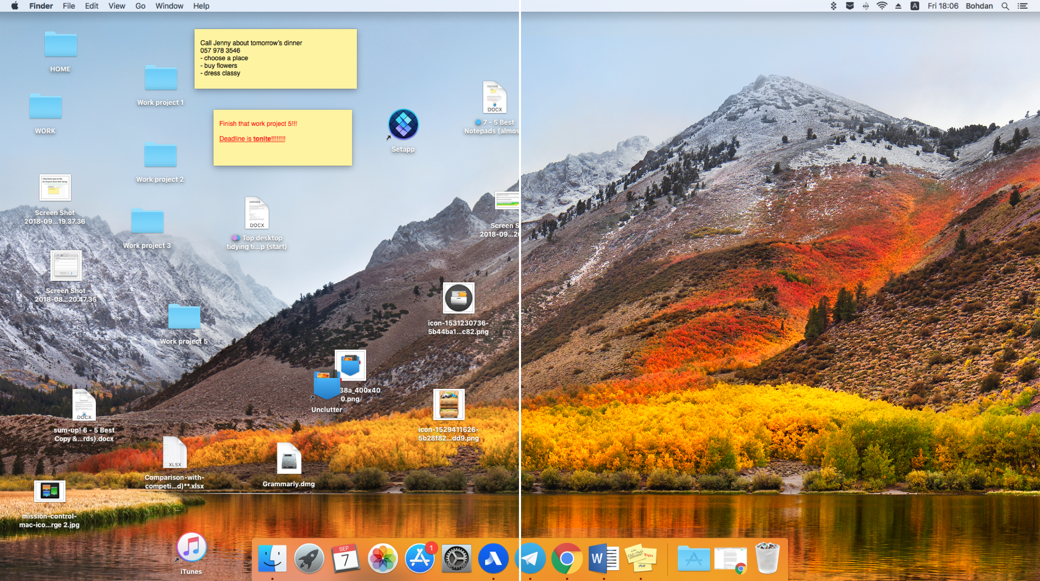 Keep the Mac Desktop clean with Unclutter
