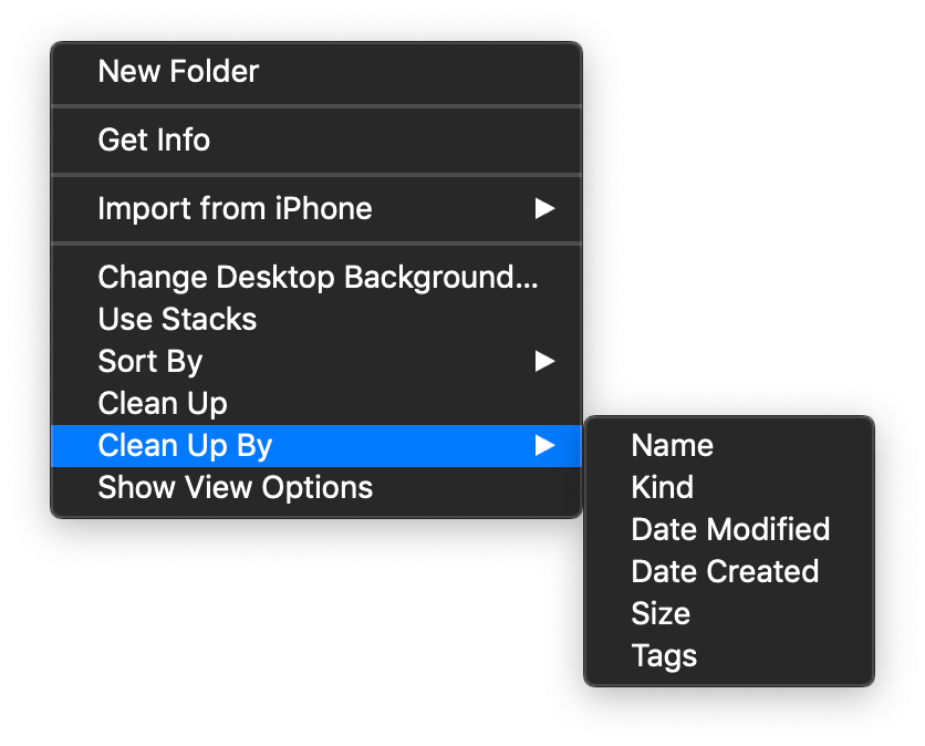 How to clean up your mac desktop