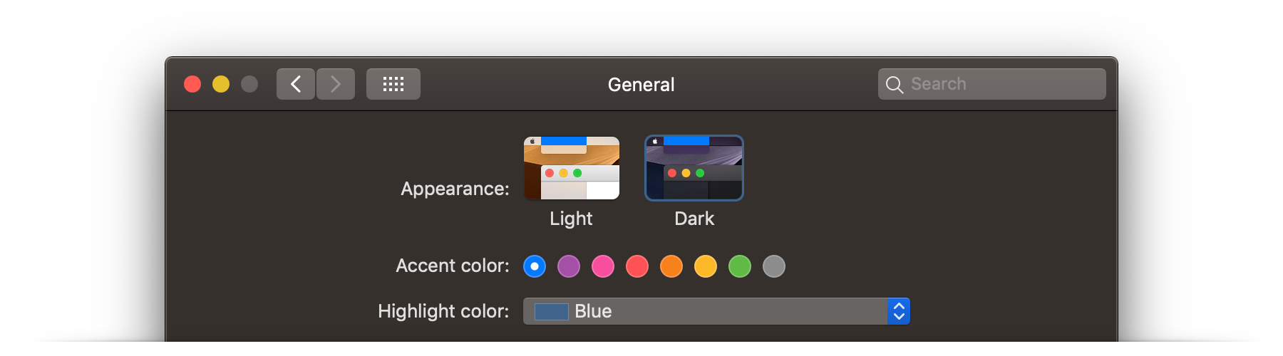 Refresh MacOS by changing appearance and colors