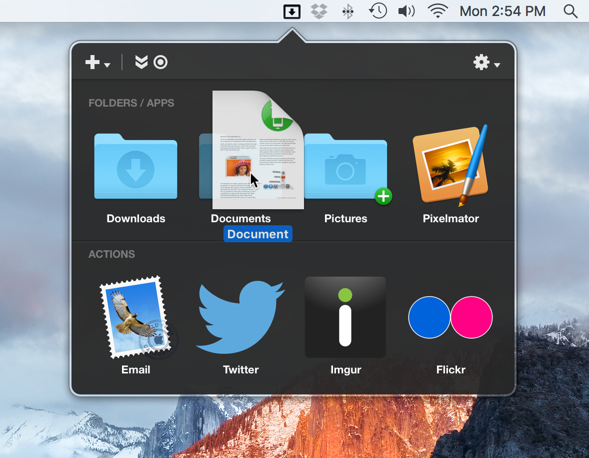 Dropzone - Enhance productivity on your Mac
