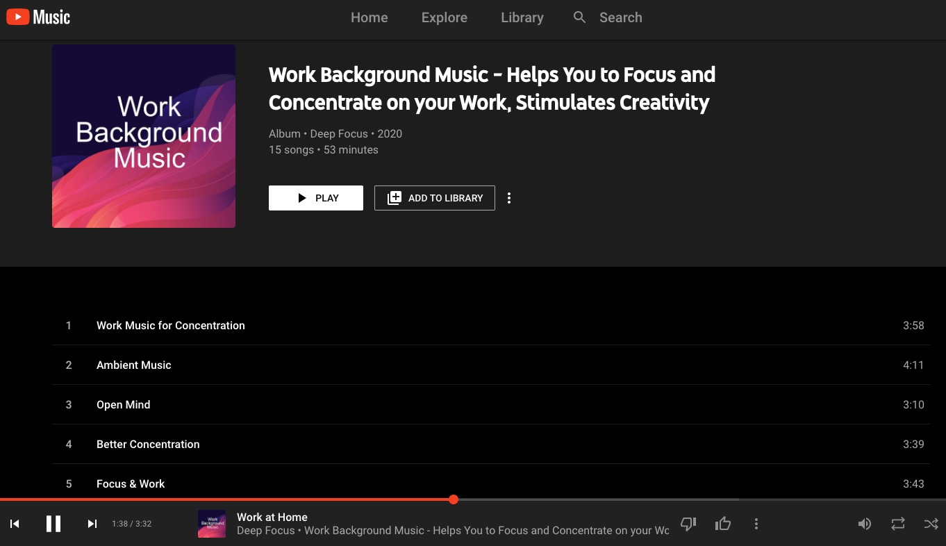 Music for your productive workday