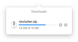 Wait until the download is complete. Unzip the archive.