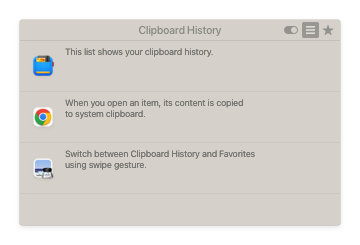 Unclutter Clipboard - History