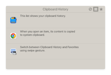 Unclutter Clipboard - History