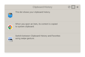 Unclutter Clipboard - History