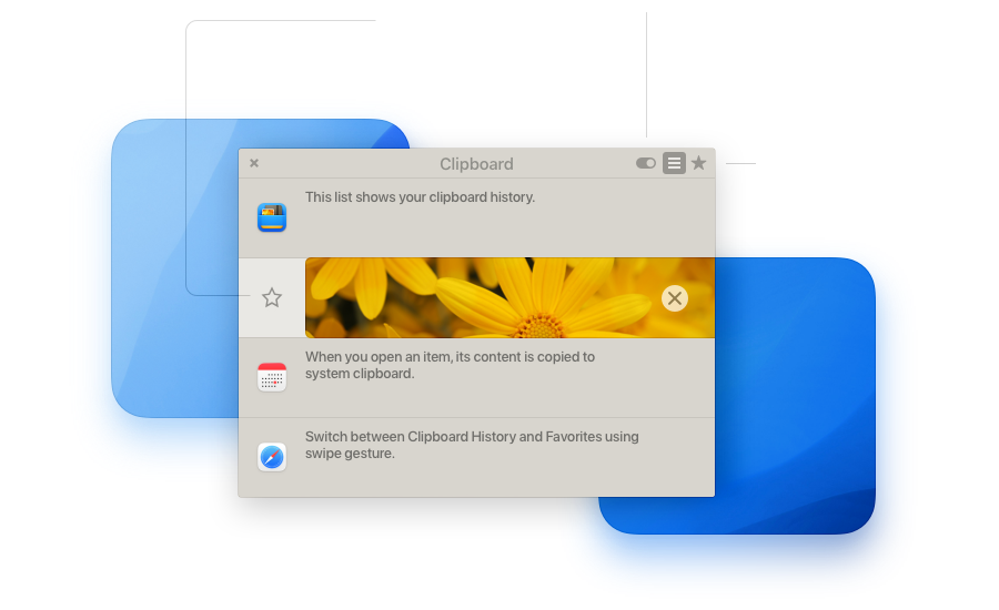 Unclutter Clipboard for Mac - Clipboard history manager and clipboard viewer in one beautiful panel