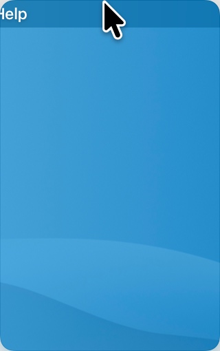Unclutter - Move mouse pointer to the top of the screen