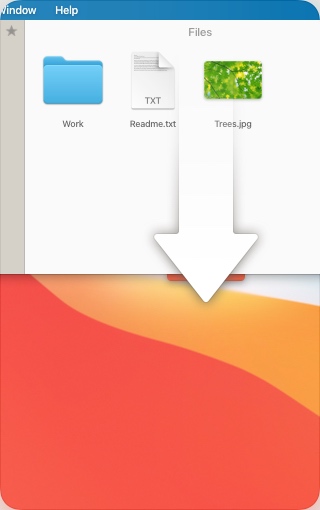 Unclutter - Scroll down to open Unclutter window
