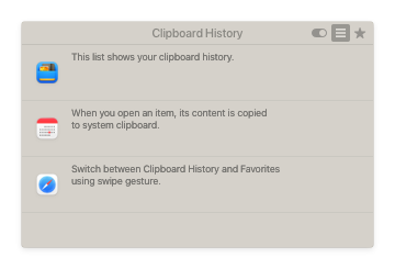 Unclutter Clipboard - History